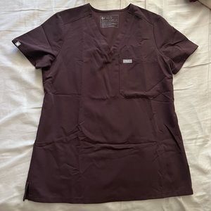 FIGS XS Espresso Catarina - 1 Pocket Scrub Top